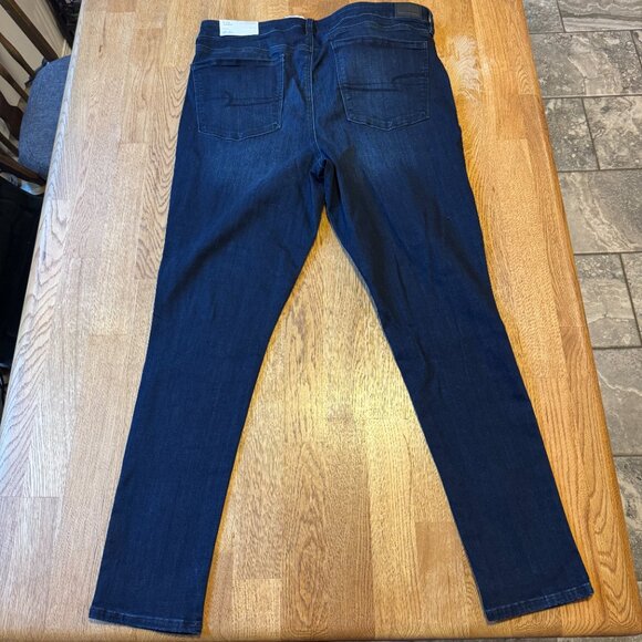 American Eagle Hi-Rise Jeggings Dark Wash Size 20 Long NWT - Picture 3 of 10